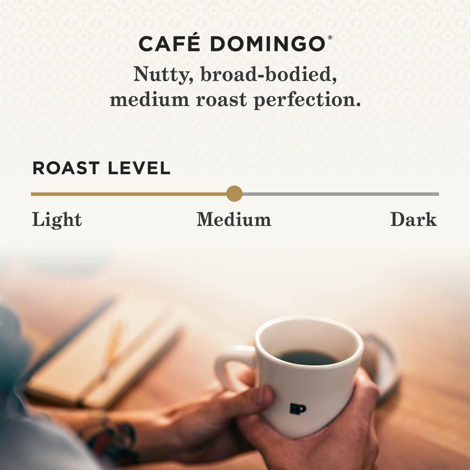 Peet's Coffee, Medium Roast Ground Coffee - Cafe Domingo 10.5 Ounce (Pack Of 6)