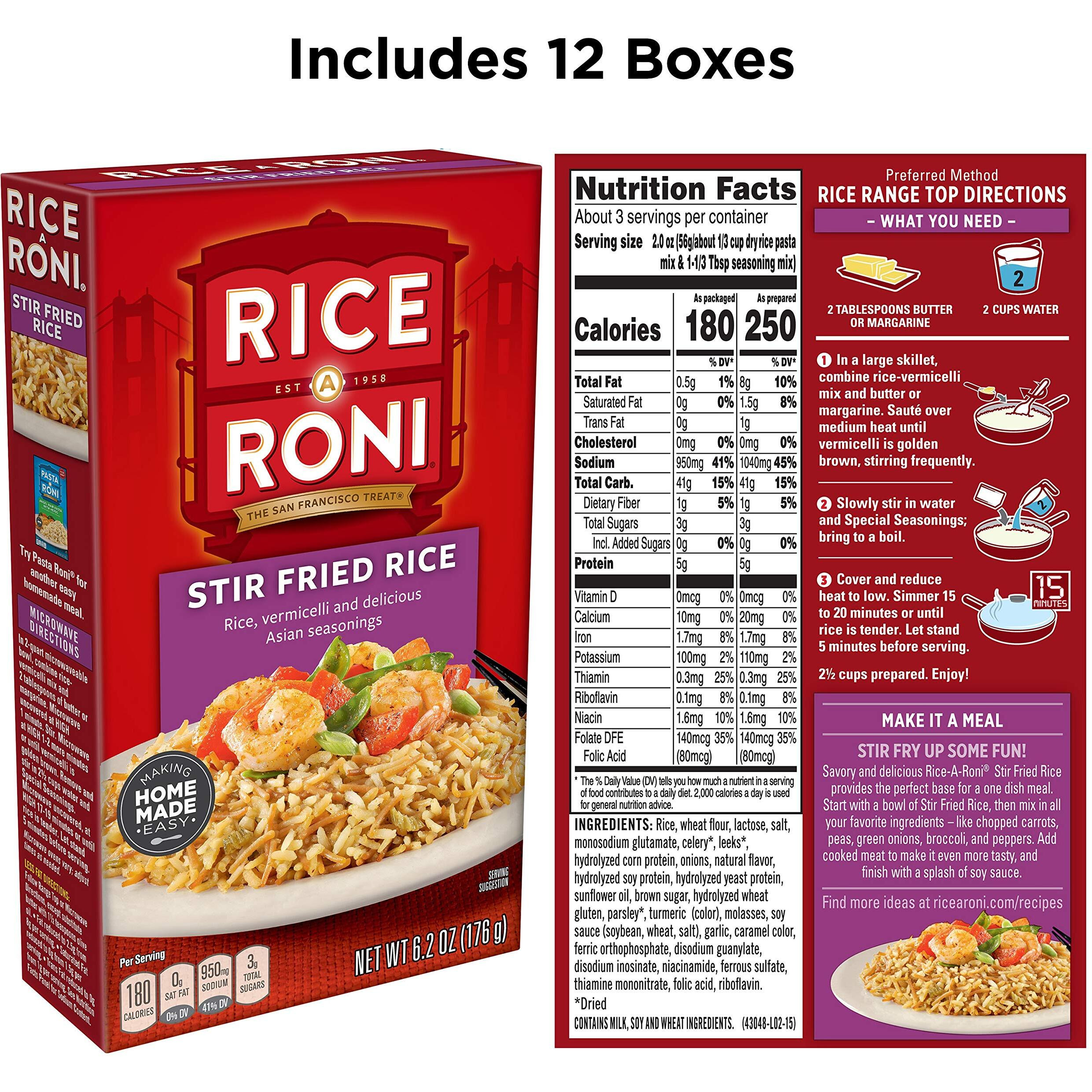 Quaker Rice A Roni Fried Rice, 6.2 Oz (Pack Of 12)