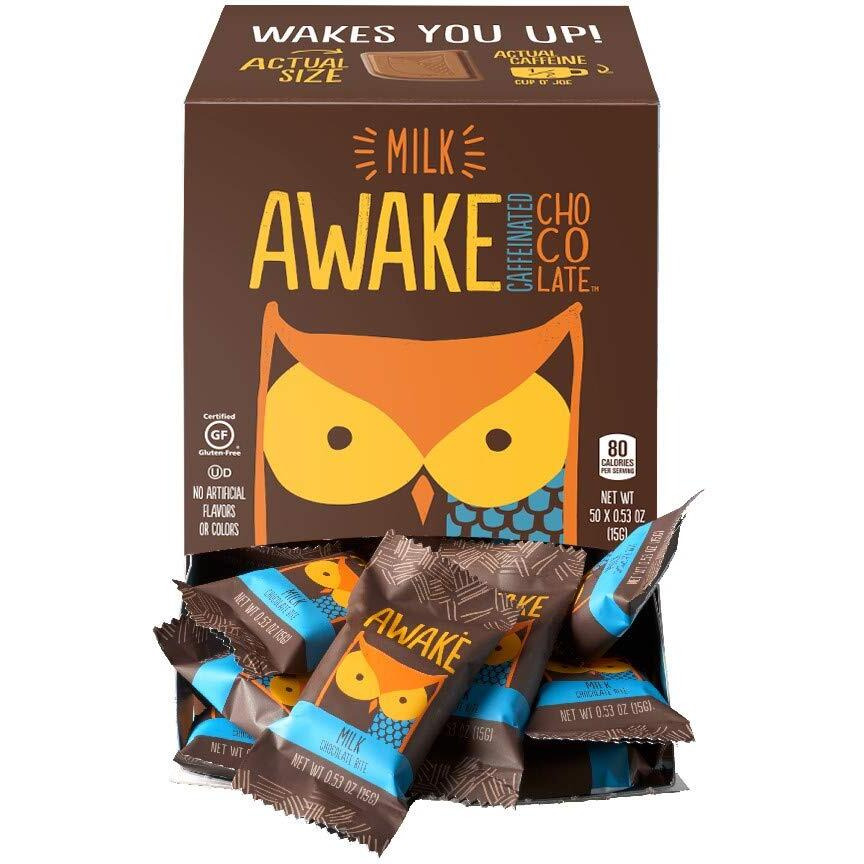 Awake Caffeinated Chocolate Energy Bites (Milk Chocolate, 50)