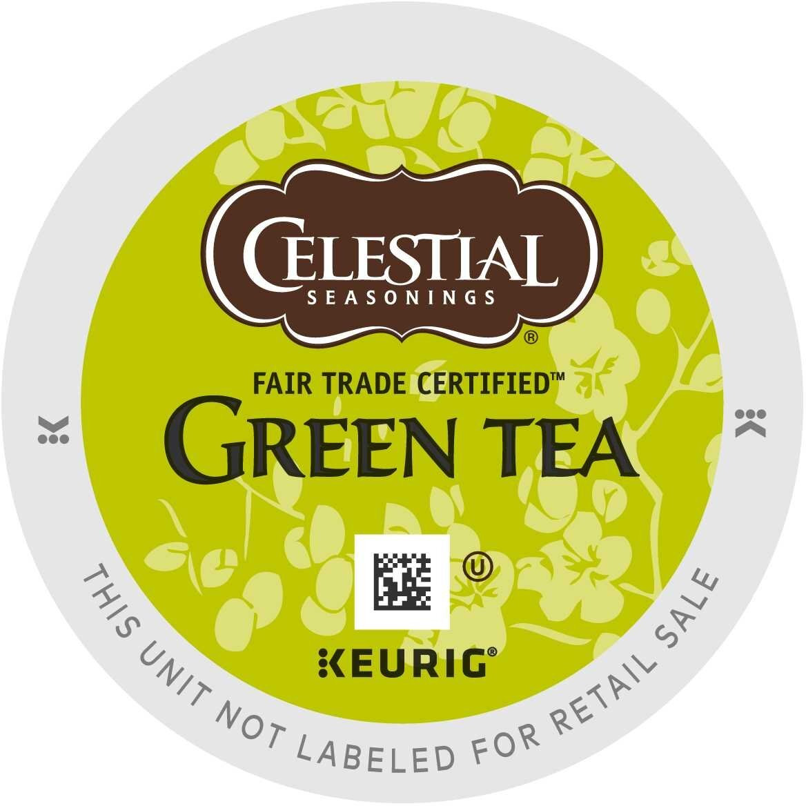 Celestial Seasonings Green Tea, Single-Serve Keurig K-Cup Pods, 72 Count