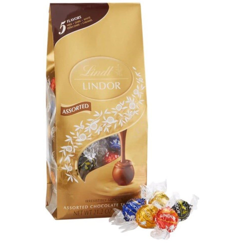 Lindt Assorted Chocolate Truffles 21.2Oz(600G) 50Ct/Bag