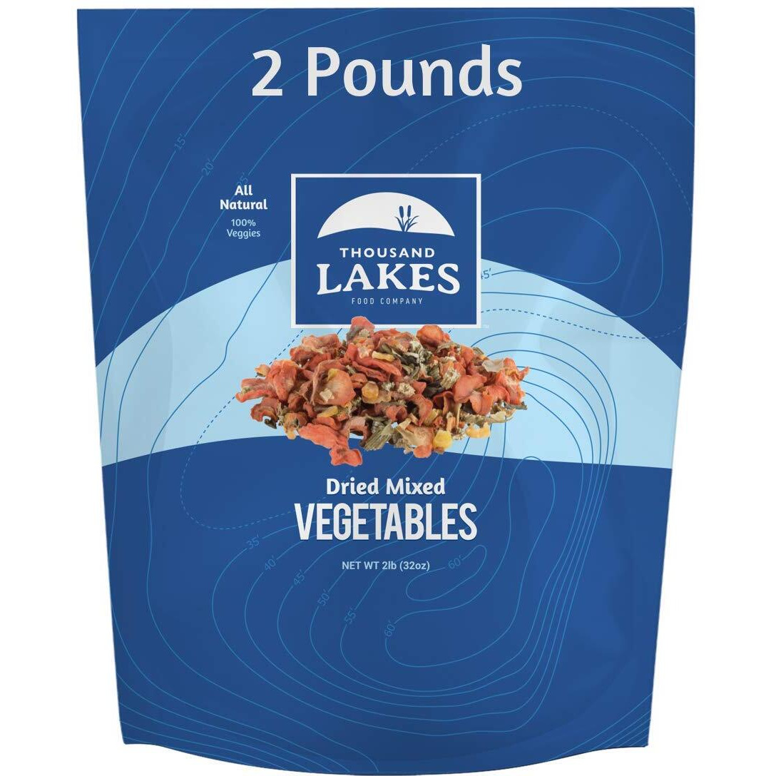 Thousand Lakes Dried Mixed Vegetables Select Soup Blend - Bulk - 2 Pounds | 100% Veggies | No Added Salt