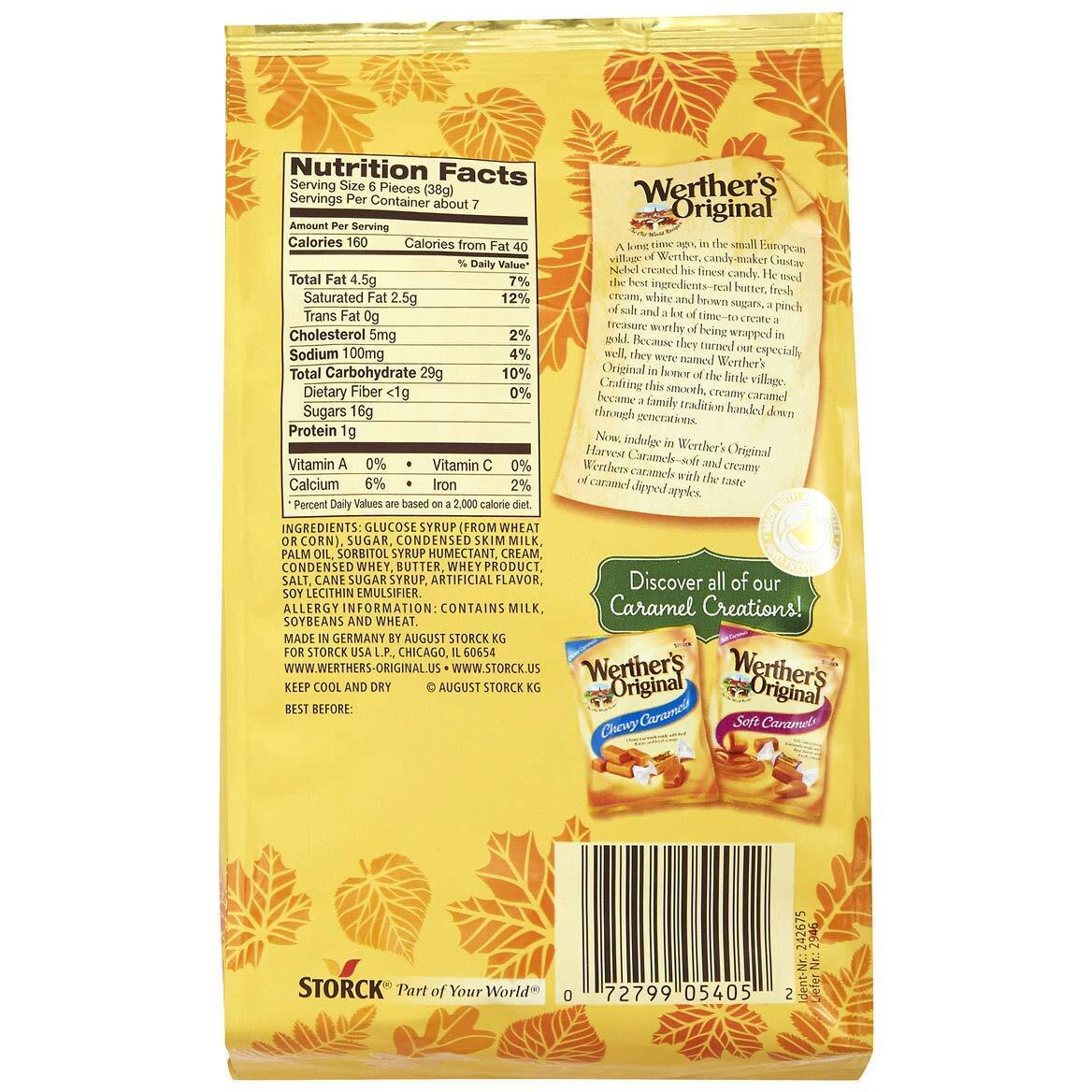 Storck Werthers Original Limited Edition Harvest Apple Soft Caramels