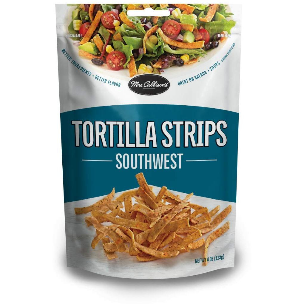 Mrs. Cubbison's Tortilla Strips - Santa Fe Style, Great For Snacking, Soup And Salad Topper - Southwest Flavor, 4 Ounce (Pack Of 9)