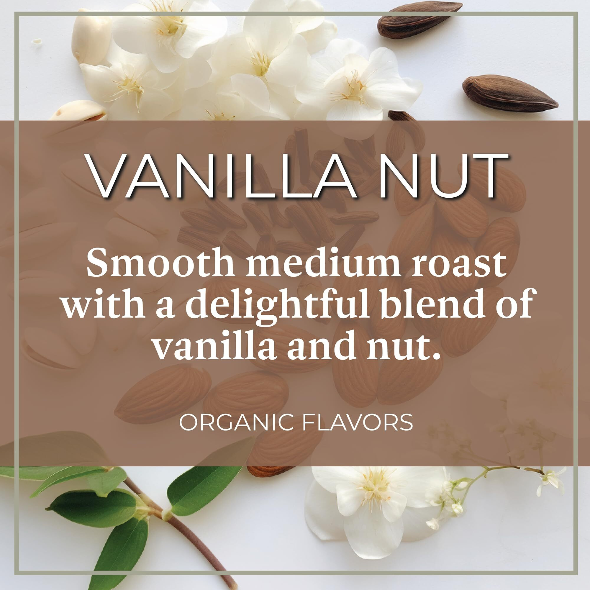 The Bean Organic Coffee Company Vanilla Nut, Medium Roast, Ground Coffee, 16-Ounce Bag, Caf   Molido Tostado Org  Nico