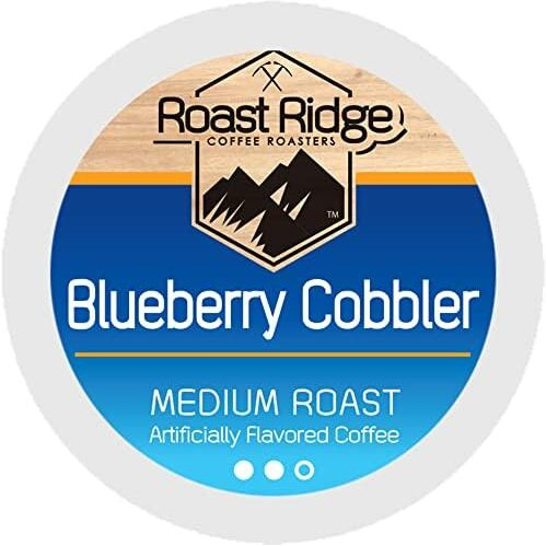 Roast Ridge Single Serve Coffee Pods For Keurig K-Cup Brewers, Blueberry Cobbler, Medium Roast, 100 Count
