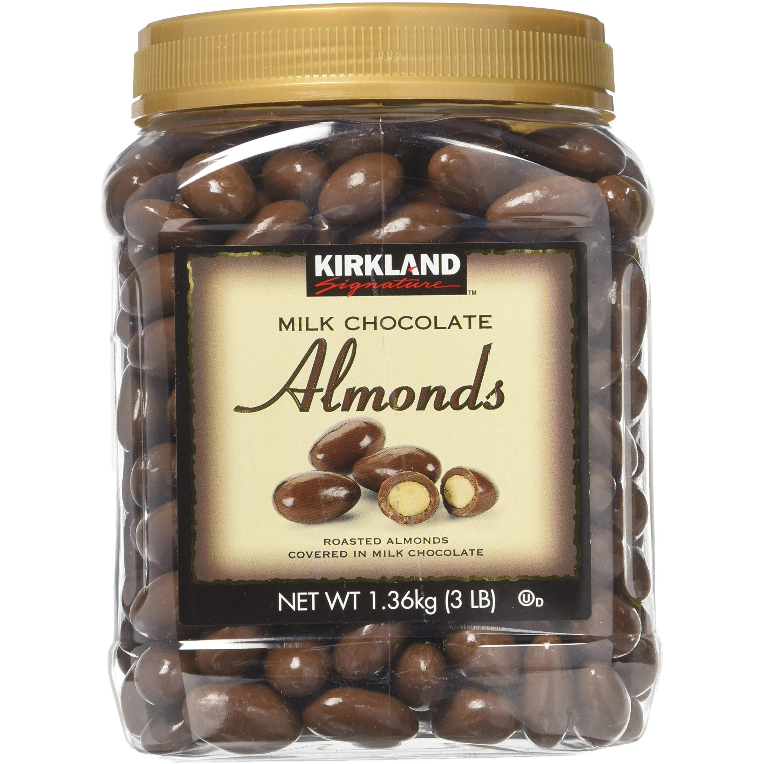 Kirkland Signature Milk Chocolate Roasted Almonds, 1 Pack