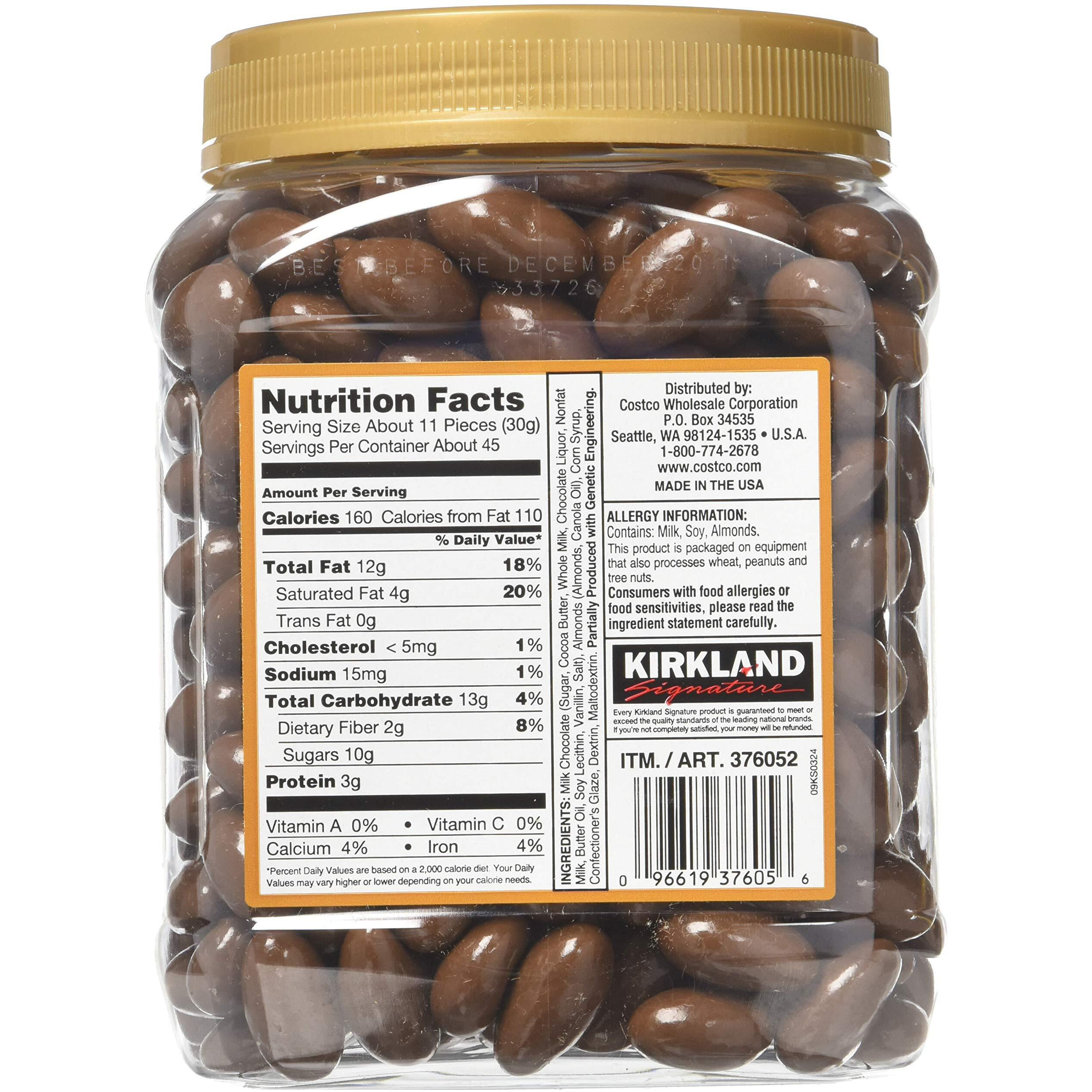 Kirkland Signature Milk Chocolate Roasted Almonds, 1 Pack