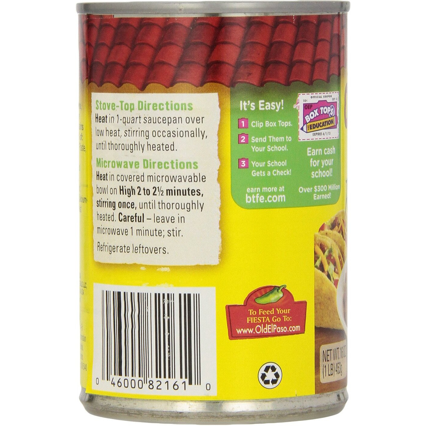 Old El Paso Green Chiles Refried Beans, 16 Oz. (Pack Of 12)