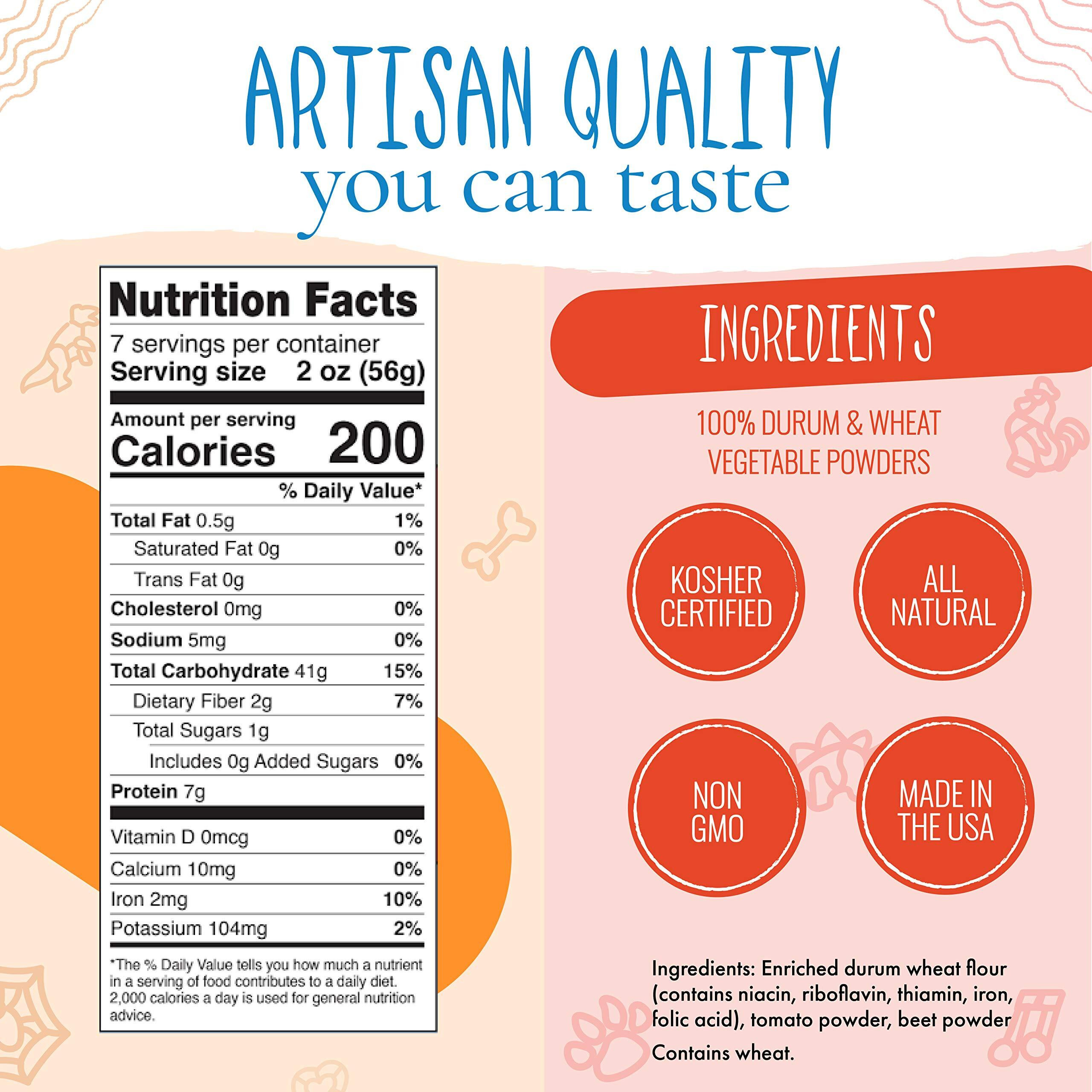 Pastabilities Fun Shaped Pasta For Kids - Dog Lovers Pasta - Paws And Bones Animal Theme, Non-Gmo Natural Wheat Pasta, All-Natural, Kosher Certified, Made In The Usa, (2 Pack,14 Oz)