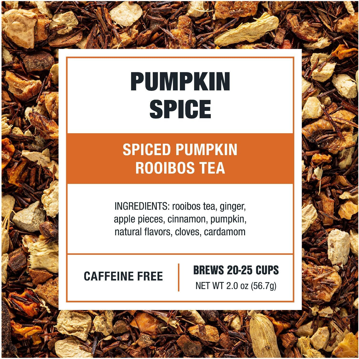 Tiesta Tea - Pumpkin Spice Rooibos Tea | Premium Loose Leaf Tea Blend | Non-Caffeinated Herbal Infusion | Make Hot Or Iced & Up To 25 Cups | Made With Natural Ingredients - 2Oz Resealable Pouch