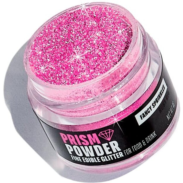 Fancy Sprinkles Premium Edible Glitter, 100% Edible Glitter For Sparkling Food & Drinks No Taste Or Texture (4G, Tourmaline Pink)