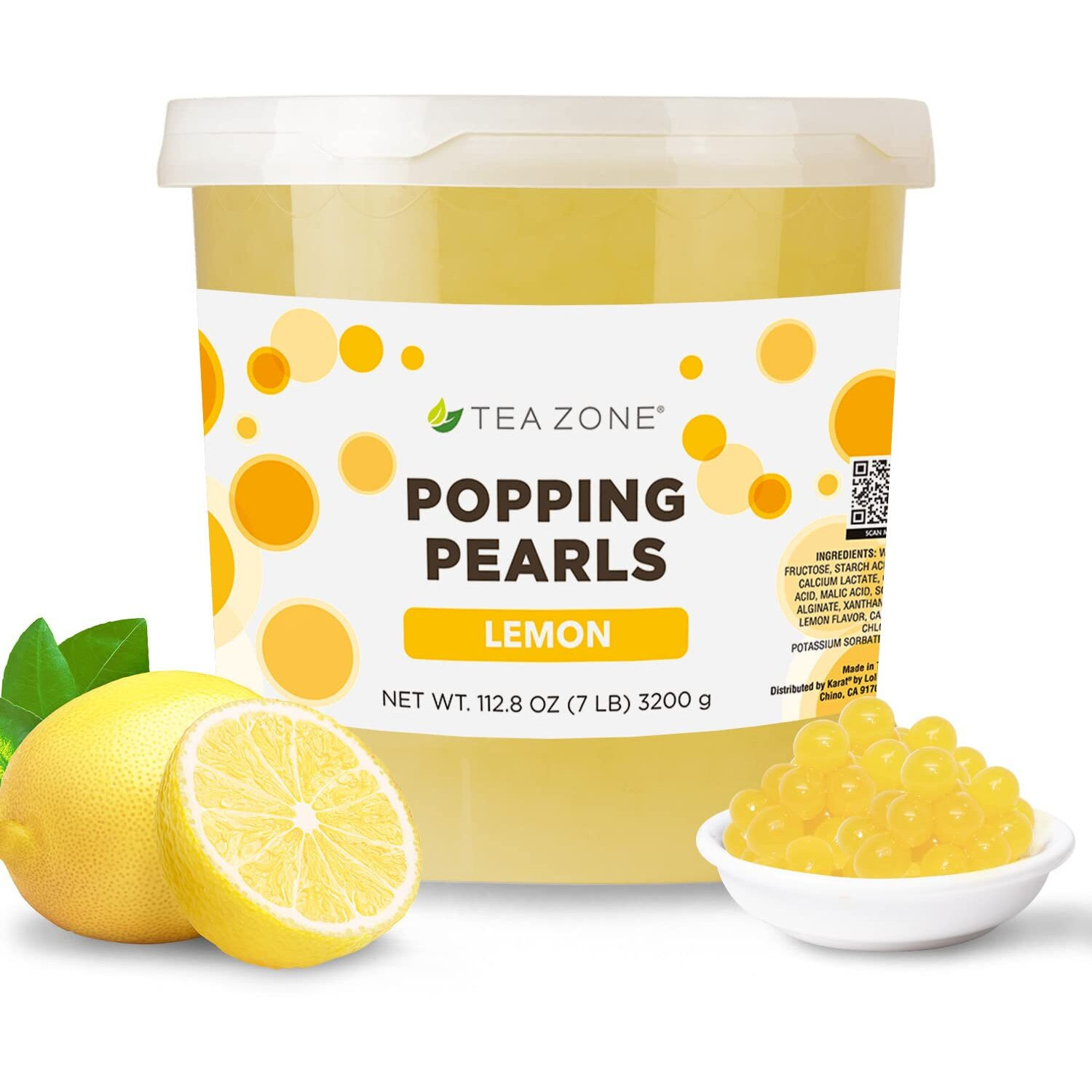 Tea Zone 7 Lbs Lemon Popping Pearls