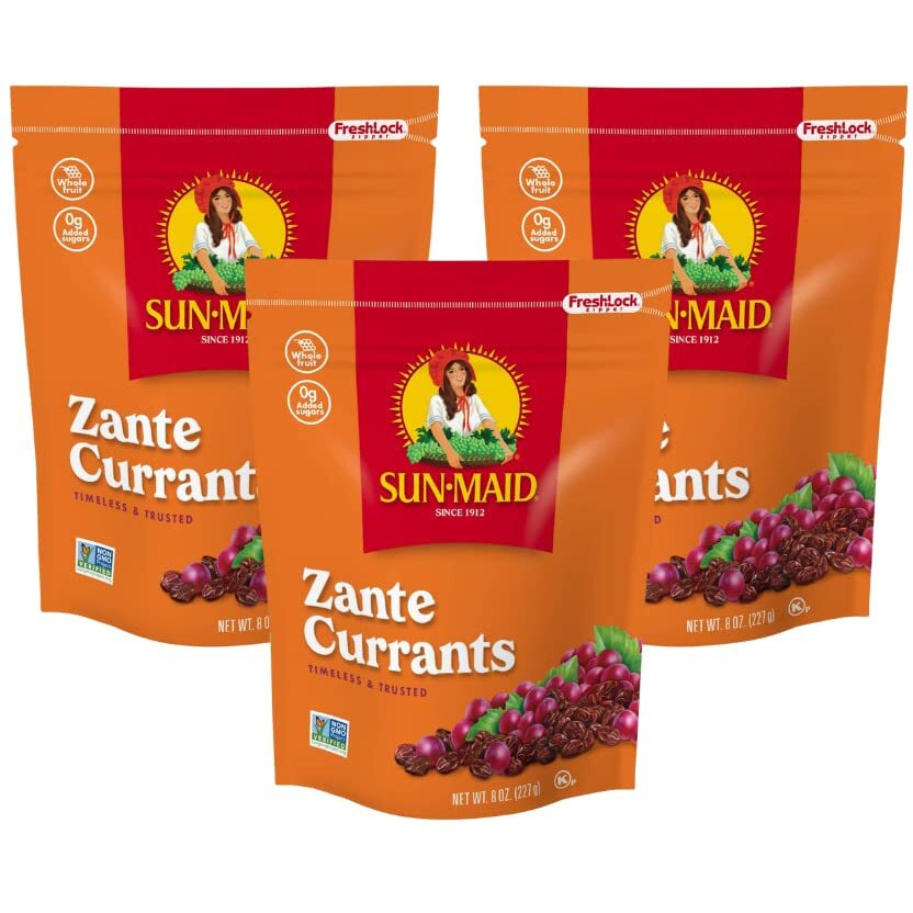 Sun Maid, California Zante Currants, 8Oz Box (Pack Of 3)