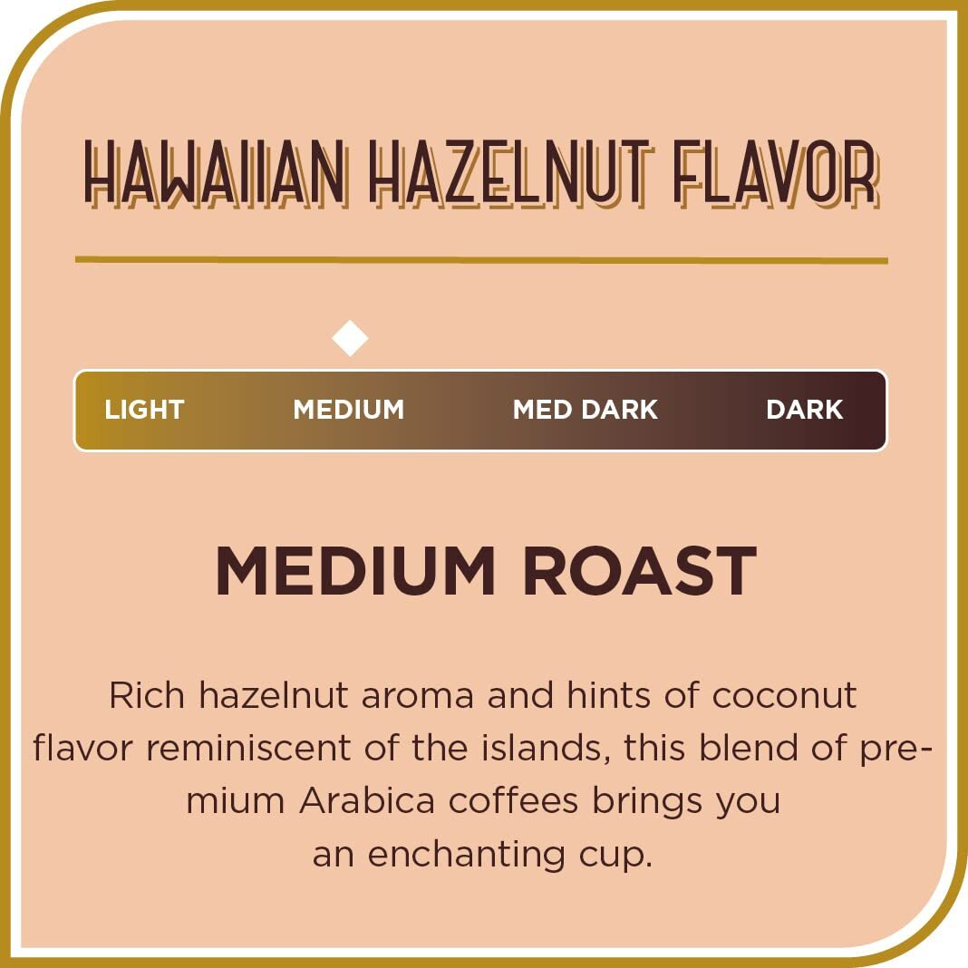 Don Francisco's Hawaiian Hazelnut Flavored Medium Roast Ground Coffee (20 Oz Bag)