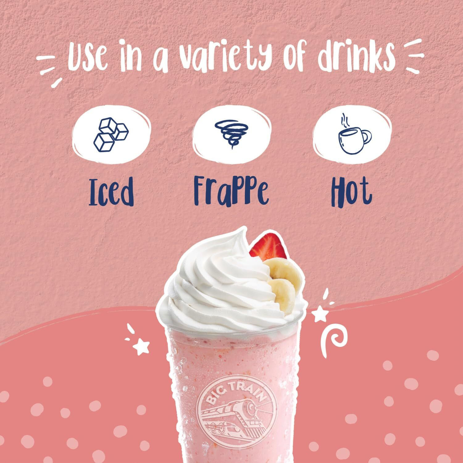 Big Train Kidz Kreamz Bubble Gum Blended Beverage Mix, 3.5 Pound (Pack Of 1)