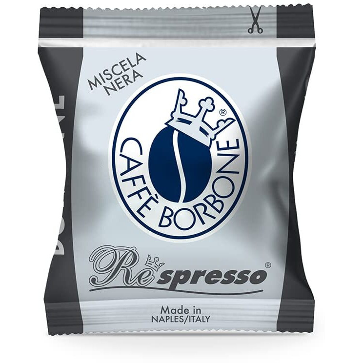 Caffe Borbone Nespresso Compatible Coffee Pods, Black Blend, Medium Roast, Arabica And Robusta Blend, Intense And Robust - Not Compatible With Vertuo - 50 Count