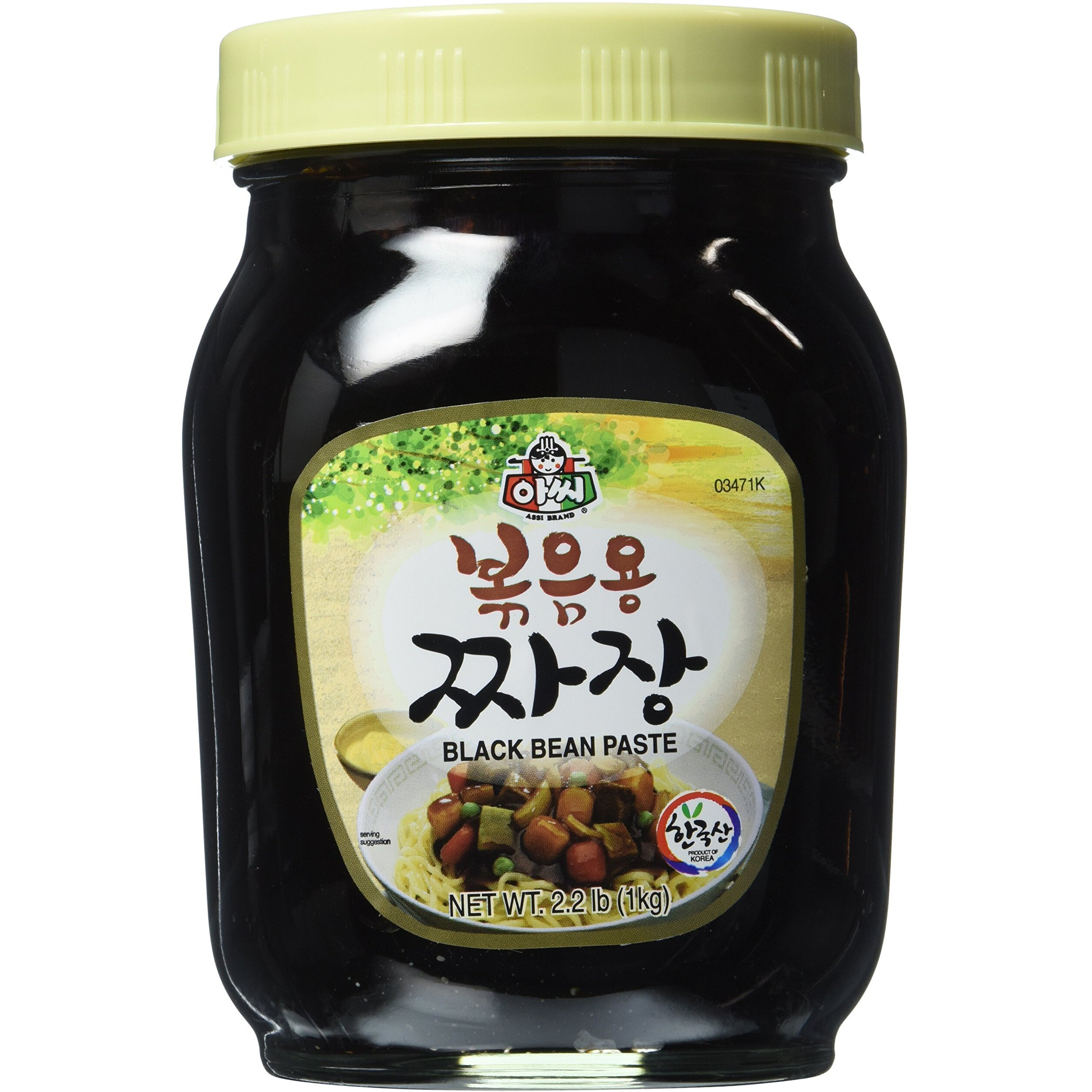 Assi Black Bean Sauce, Jjajang, 2.2 Pound