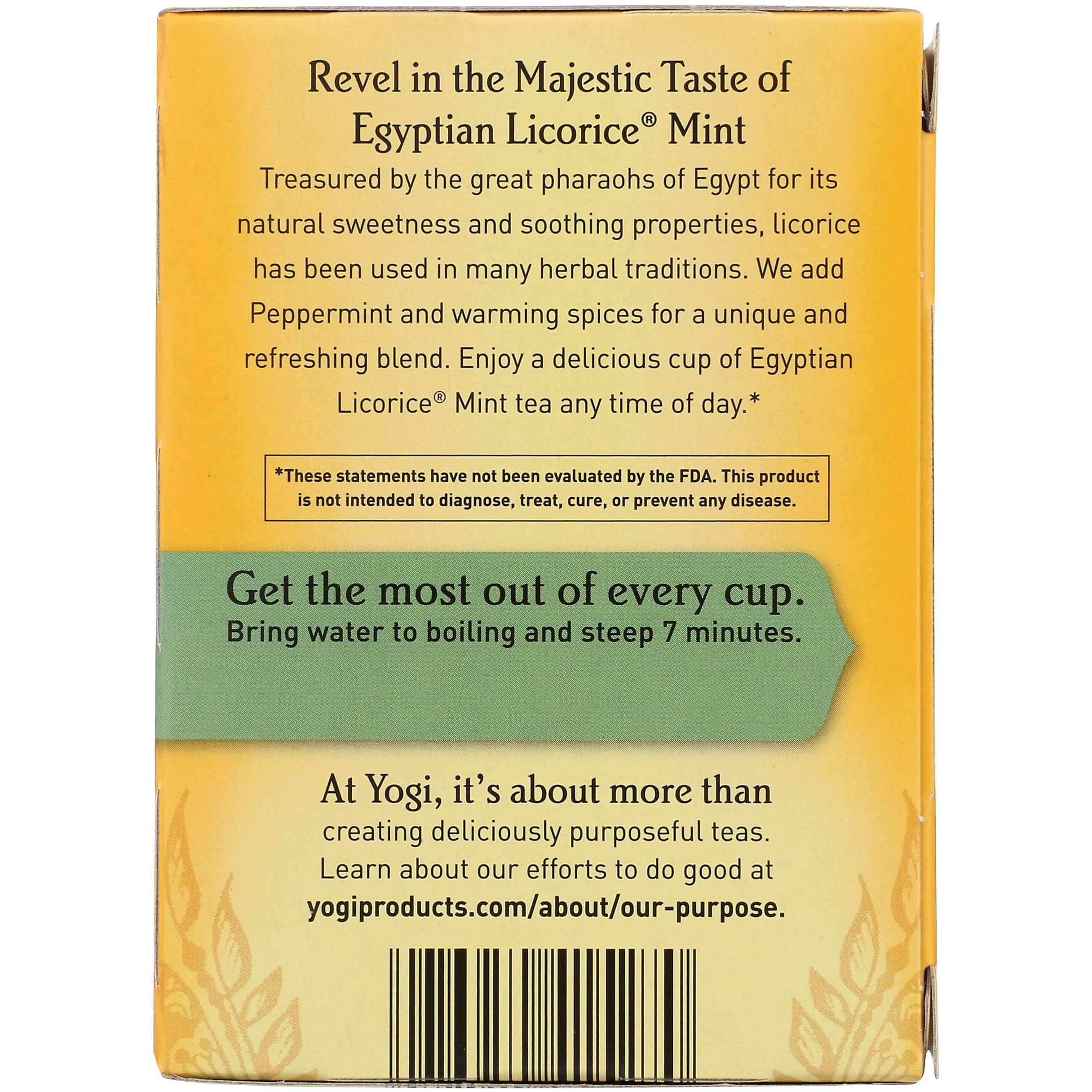 Yogi Tea, Egyptian Licorice Mint, 16 Count