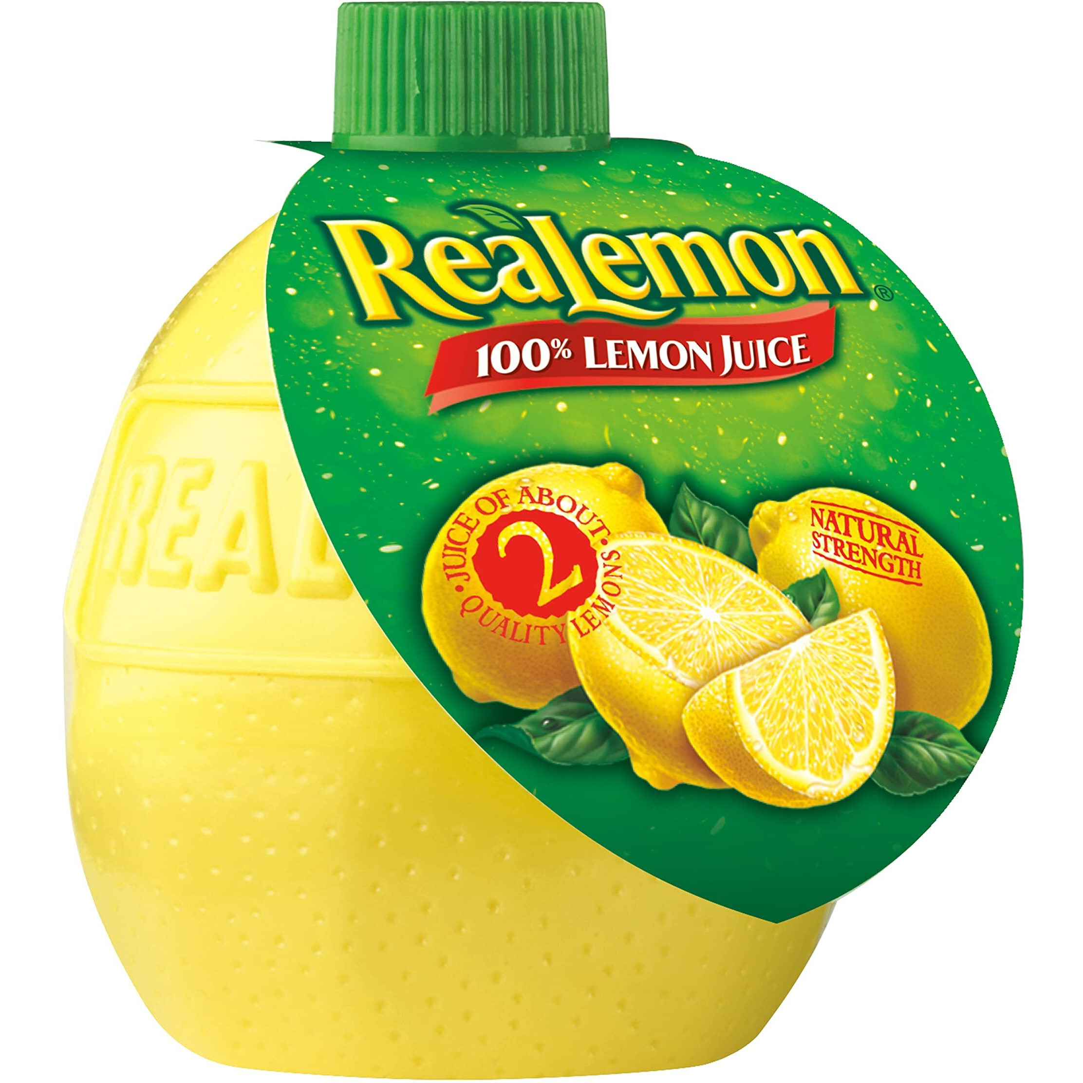 Realemon 100% Lemon Juice, 2.5 Fl Oz Bottle (Pack Of 24), Made With Lemon Juice From Concentrate, Gluten-Free, Sodium Free, Perfect Mixer To Add To Cocktails And Marinades