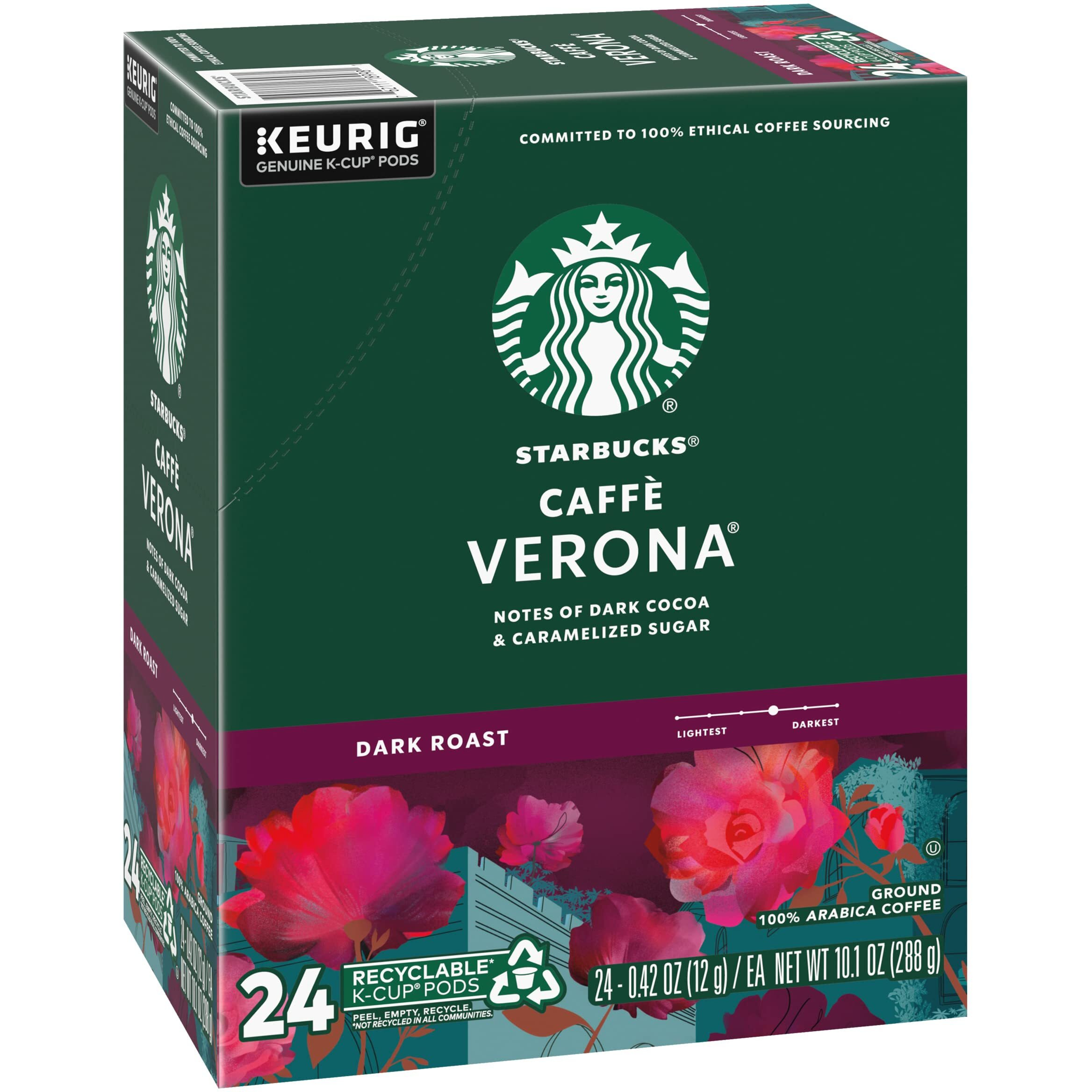 Starbucks Caffe Verona Keurig K-Cups, 72 Count