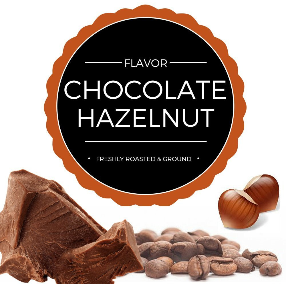 Stone Street Flavored Ground Coffee, Chocolate Hazelnut, Freshly Roasted, 100% Colombian Arabica, Gourmet Coffee, Medium Roast, Sweet Chocolately Nutty Flavor, 1 Lb