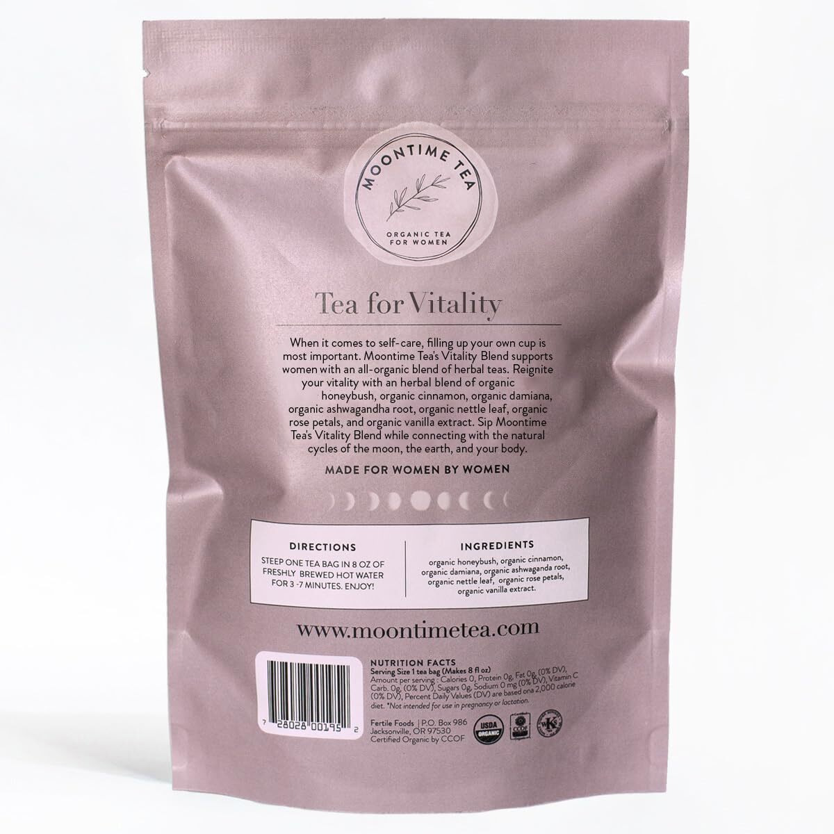 Organic Vitality Tea, 30 Tea Bags