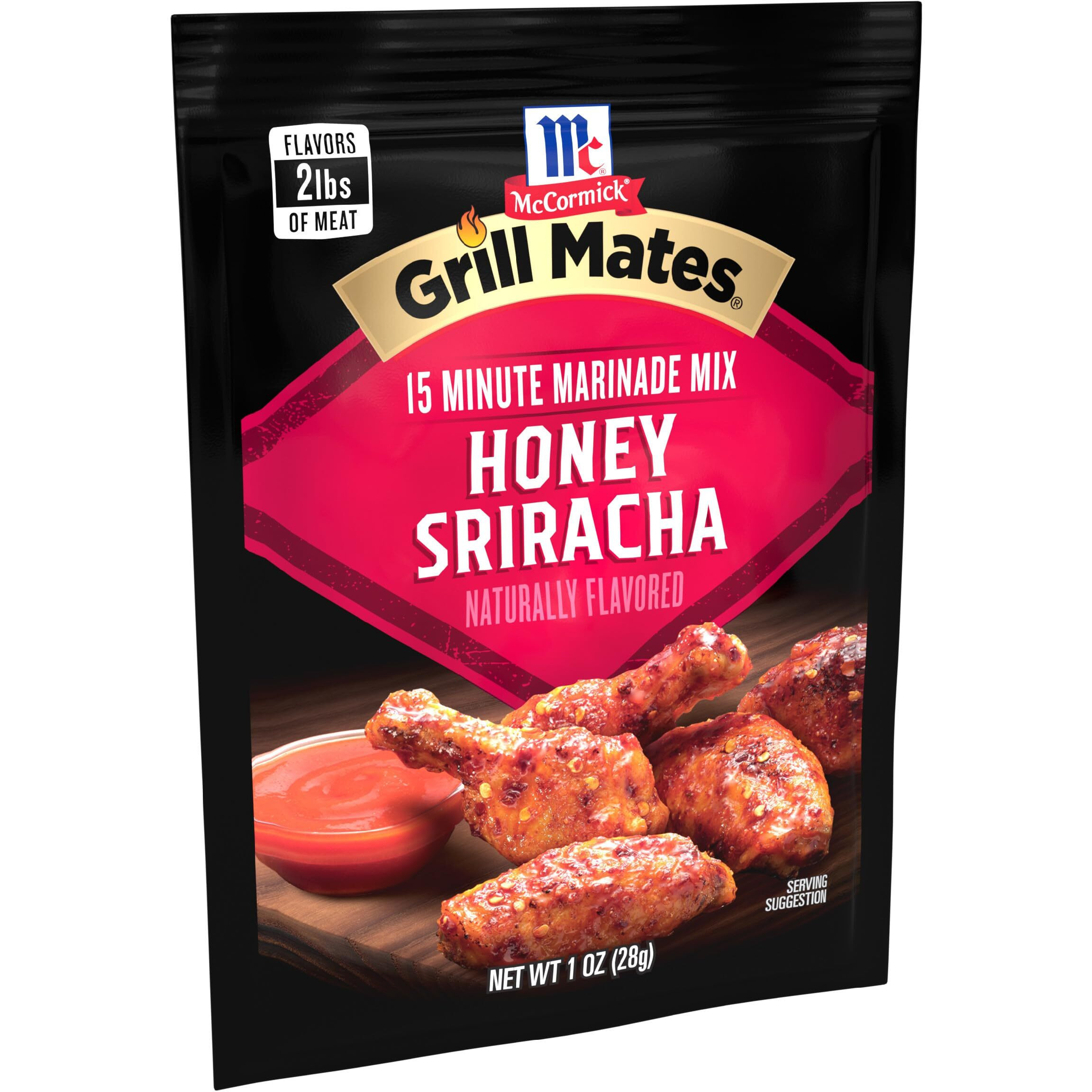 Mccormick Grill Mates Honey Sriracha Marinade Mix, 1 Oz (Pack Of 12)
