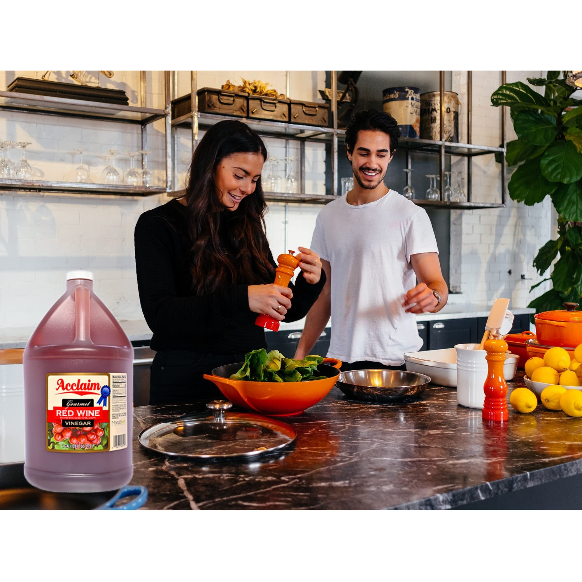 Acclaim Gourmet Red Wine Vinegar, 128 Ounces (1 Gallon) - 5% Acidity