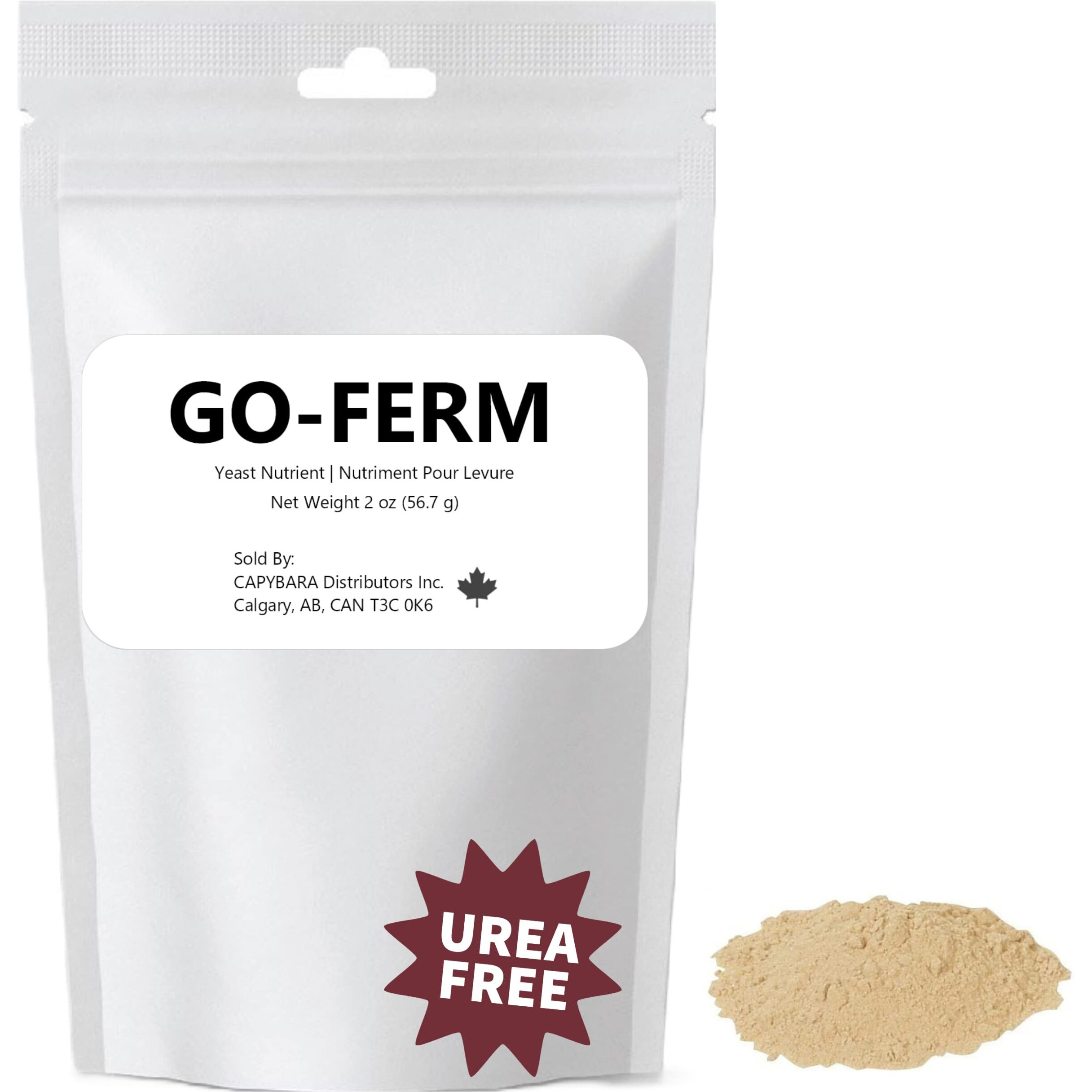 Go-Ferm Yeast Rehydration Nutrient - 2 Oz (56.7 G) - Make Wine Cider Mead Kombucha At Home - Sold By Capybara Distributors Inc.
