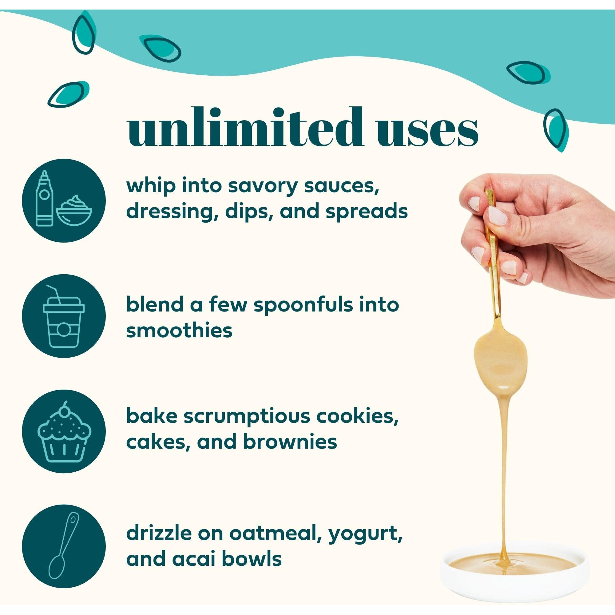 Soom Foods Sesame Tahini Paste Two Flavor Sampler (1) Premium Sesame Tahini 11Oz And (1) Chocolate Tahini Halva Spread Tahini 12Oz | Silky Smooth Texture In Hummus, Dips, Dressings, Baked Goods | Vegan, Nut-Free, Gluten-Free