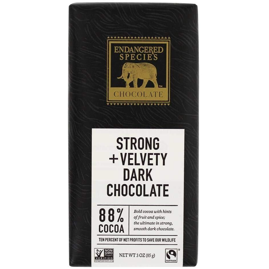 Endangered Species Strong Dark Chocolate Bar (88% Cocoa)