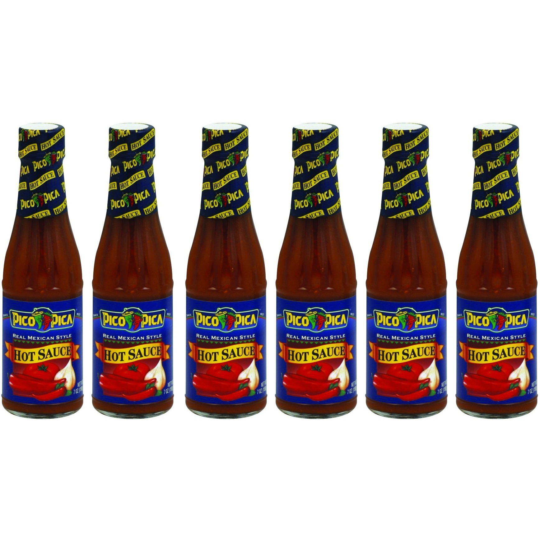 Pico Pica Mexican Hot Sauce 7 Oz (Pack Of 6)
