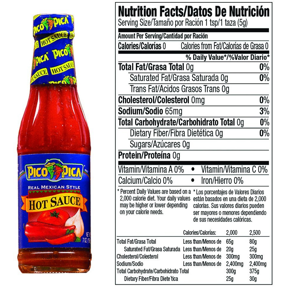 Pico Pica Mexican Hot Sauce 7 Oz (Pack Of 6)
