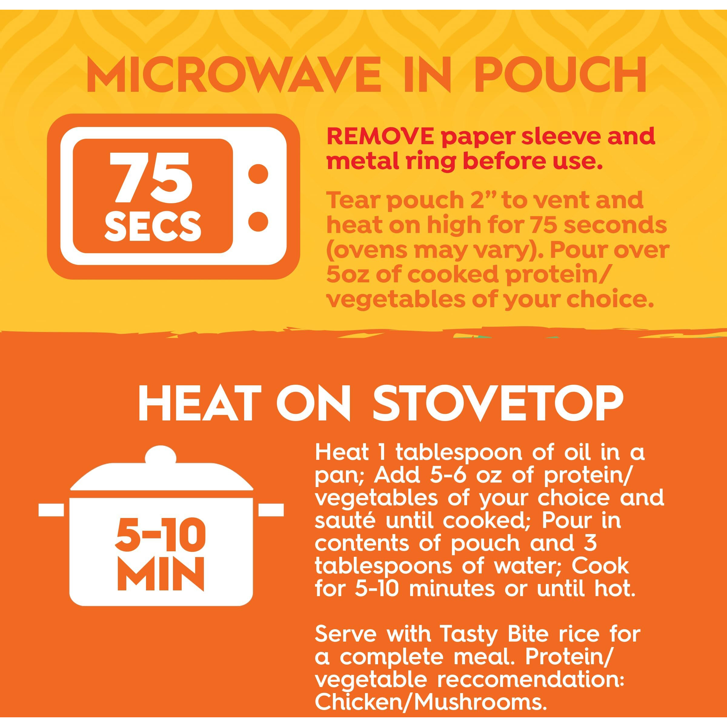 Tasty Bite Delhi Style Tikka Masala Simmer Sauce, 7-Ounce 5-Pack, 3-4 Servings Per Pouch, Vegetarian, Kosher, Non Gmo