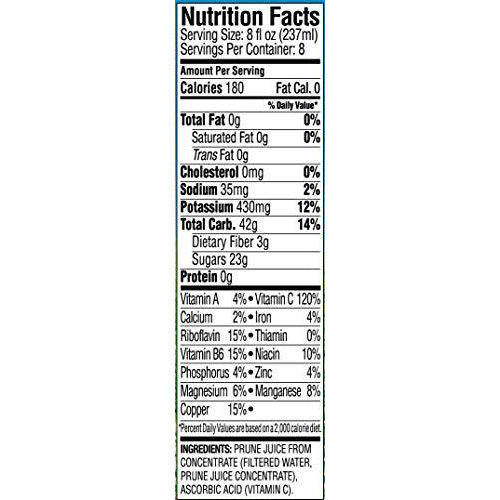 Langers Juice, Prune Plus, 64 Fluid Ounce (Pack Of 8)