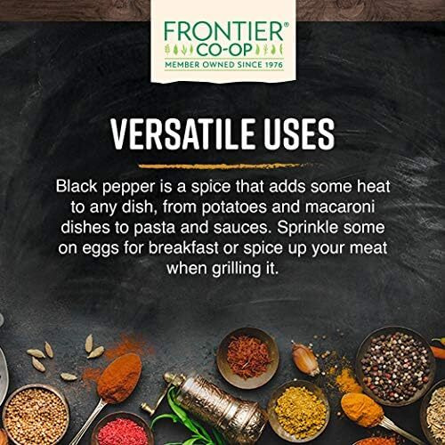 Frontier Co-Op Organic Black Pepper (Medium Grind) 6.63Oz