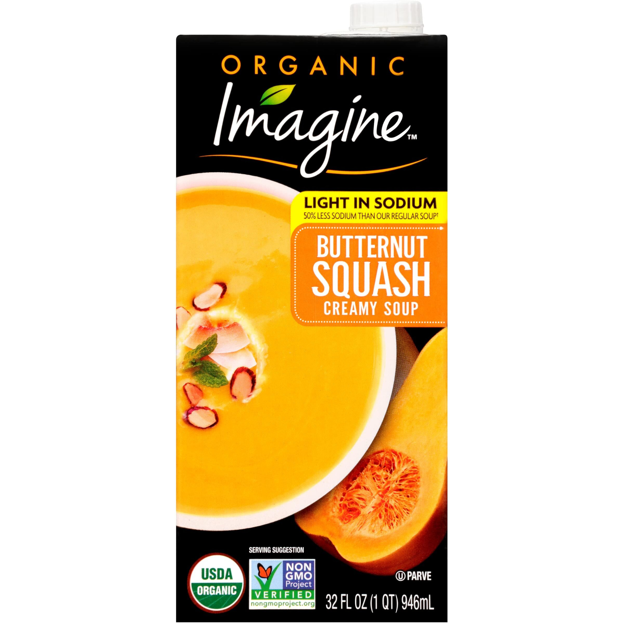 Imagine Organic Light In Sodium Butternut Squash Creamy Soup 32 Fl. Oz (Pack Of 6)