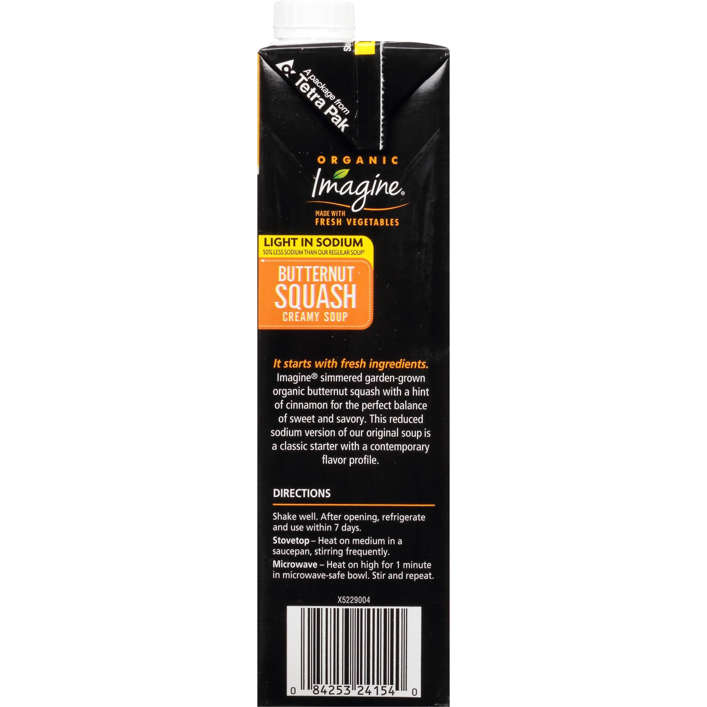 Imagine Organic Light In Sodium Butternut Squash Creamy Soup 32 Fl. Oz (Pack Of 6)
