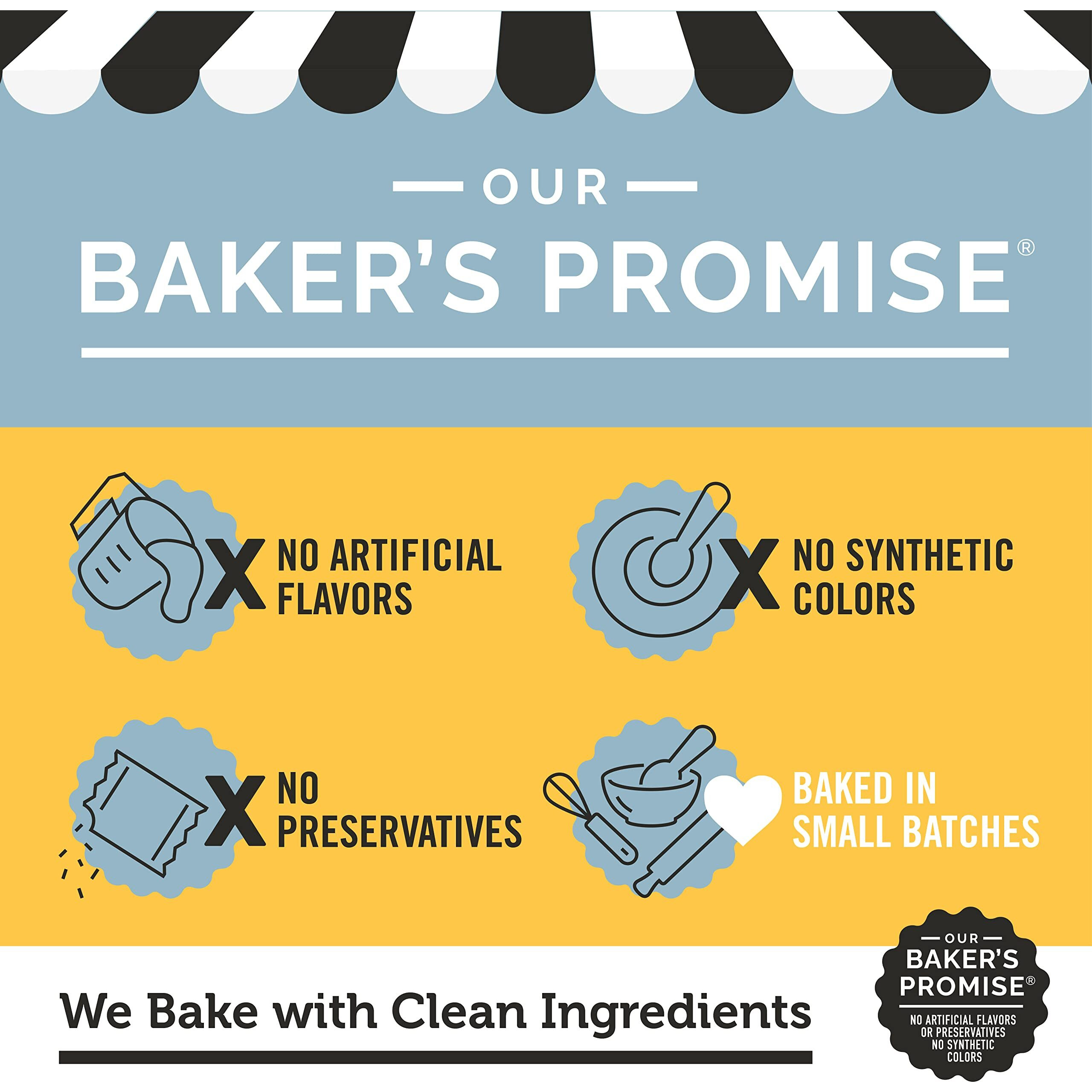 Deweys Bakery Meyer Lemon Moravian Cookie Thins | Baked In Small Batches | Real, Simple Ingredients | Time-Honored Southern Bakery Recipe | 9 Oz (Pack Of 6)