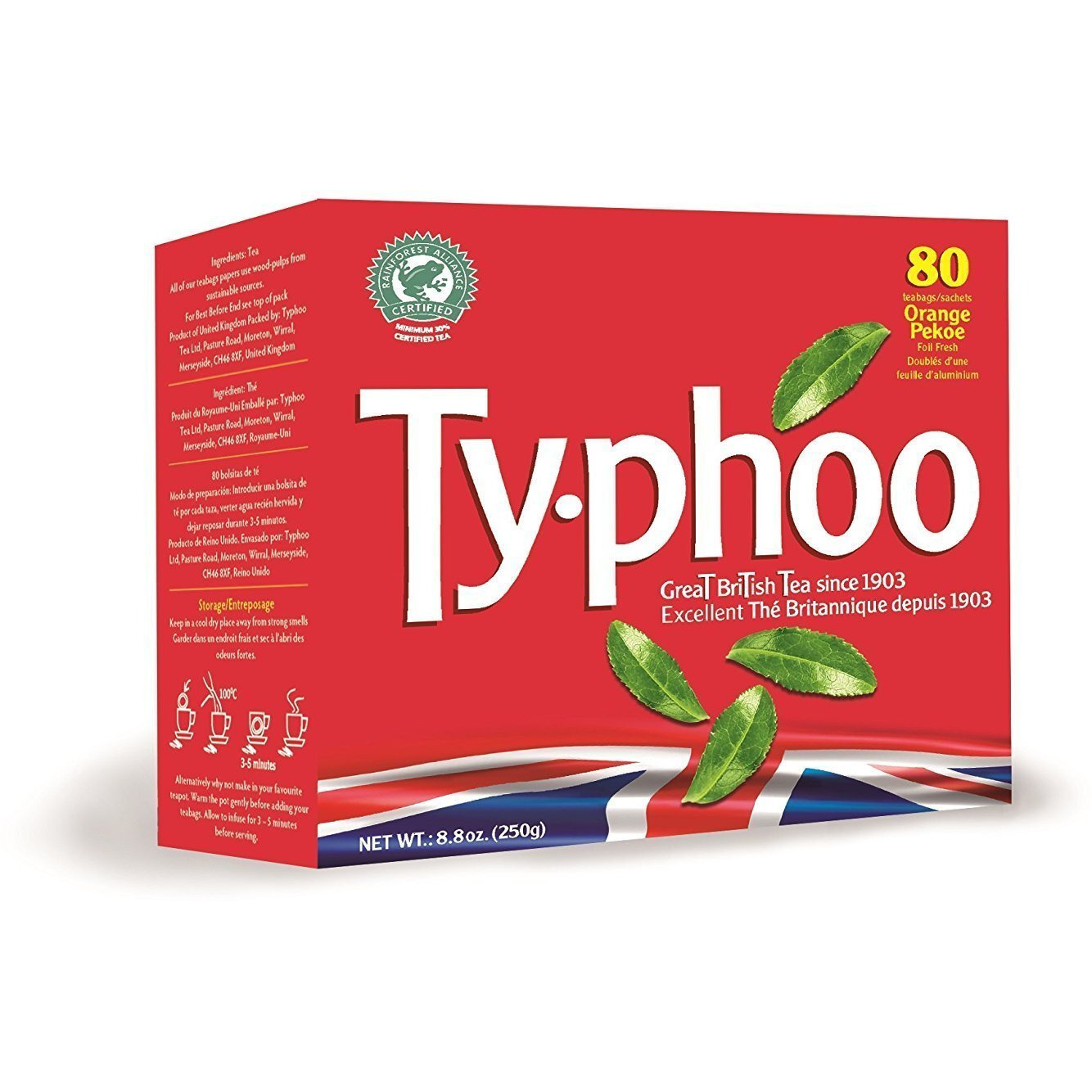 Typhoo Tea Bags - 80 Pack