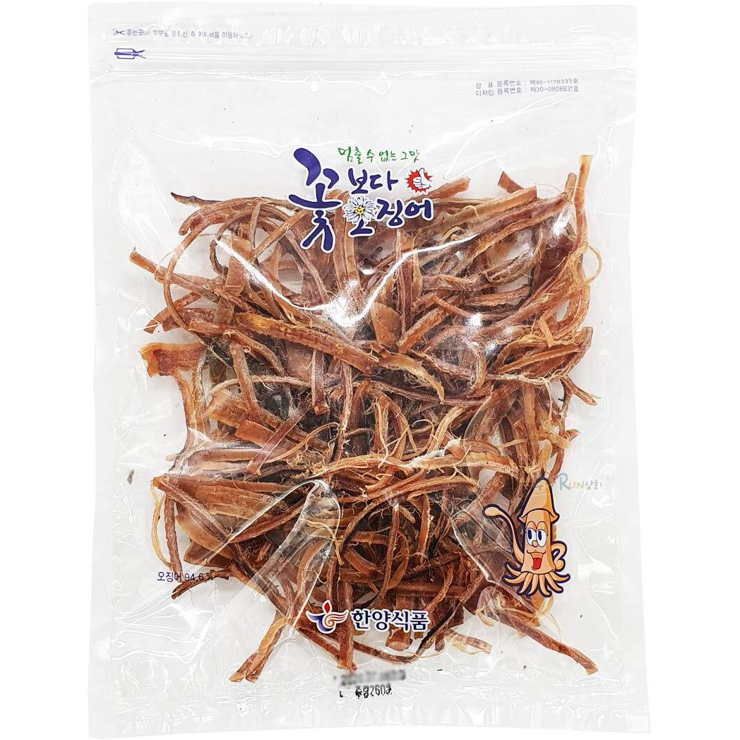 Korea Seasoned Dried Squid Snack Squid Over Flower 230G 8.5Oz