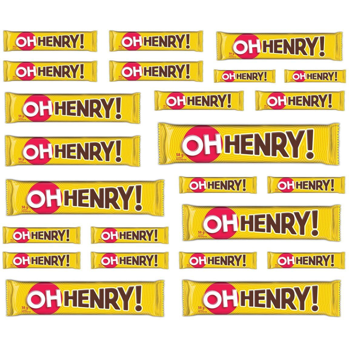 Hershey's Oh Henry Chocolatey Candy Bars,, 24Count ()