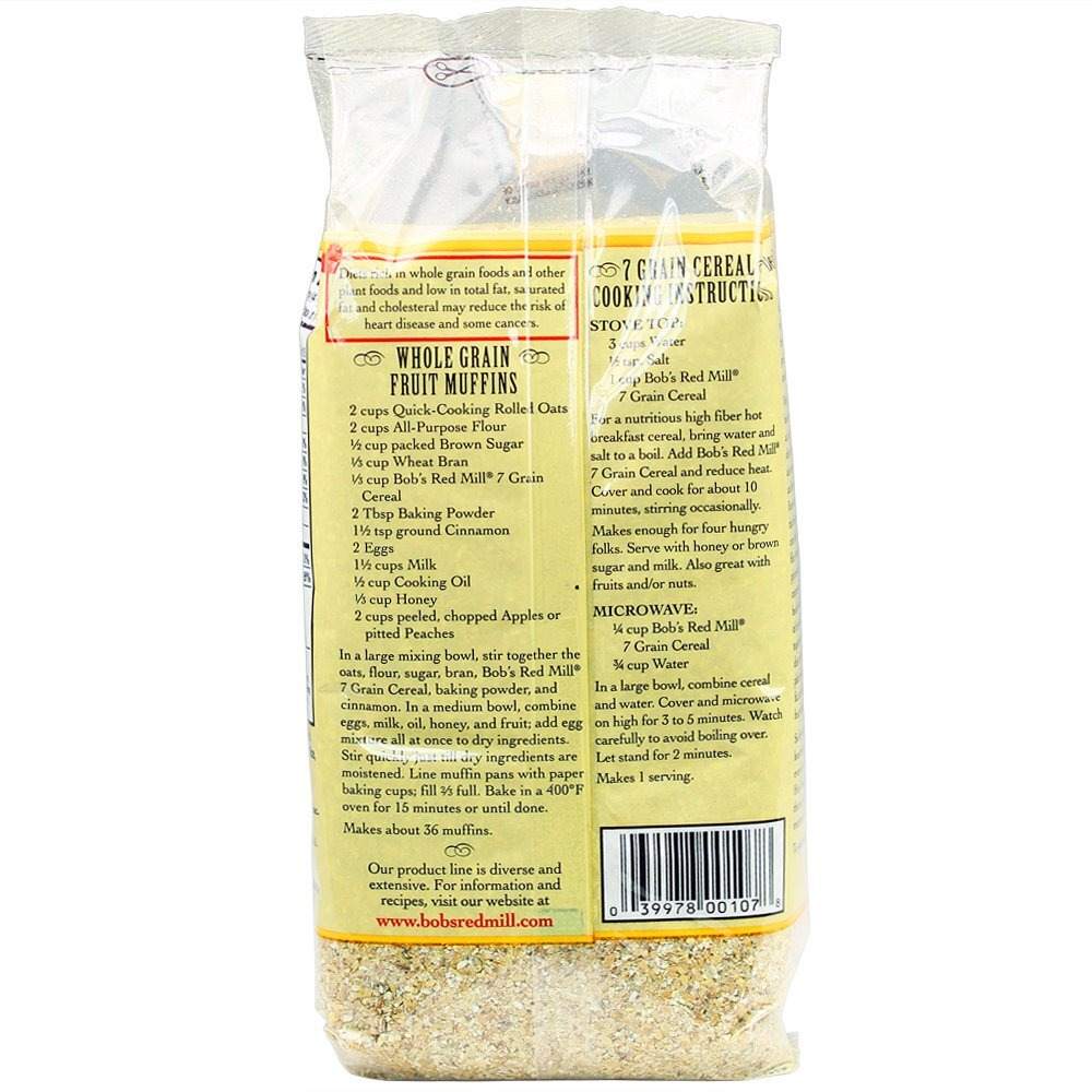 Bob's Red Mill 7 Grain Hot Cereal, 25 Ounce (Pack Of 4)