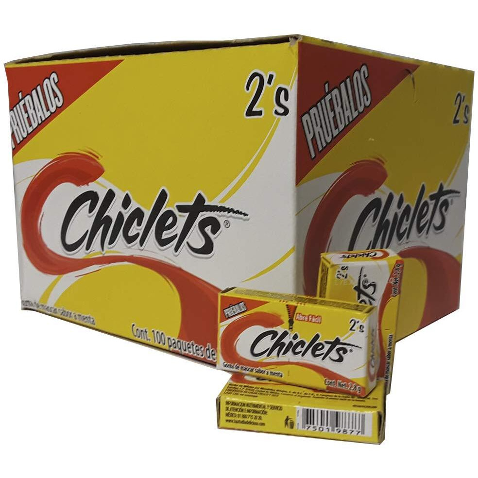 Adams Gum 100 X 2 Units - Chiclets (Pack Of 6)