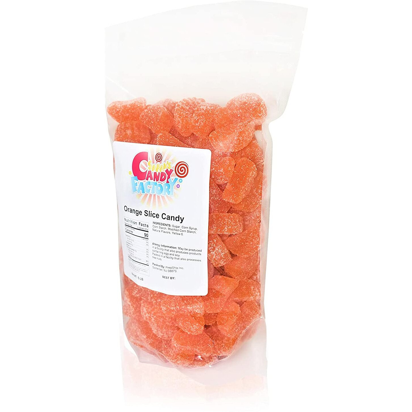 Sarahs Candy Factory Orange Slice Candy 5 Lbs In Bag