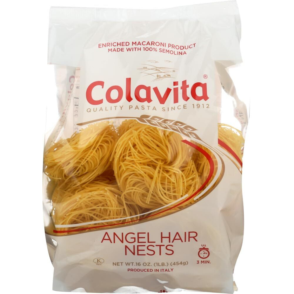 Colavita Pasta Nest Angel Hair 16 Oz (Pack Of 2)