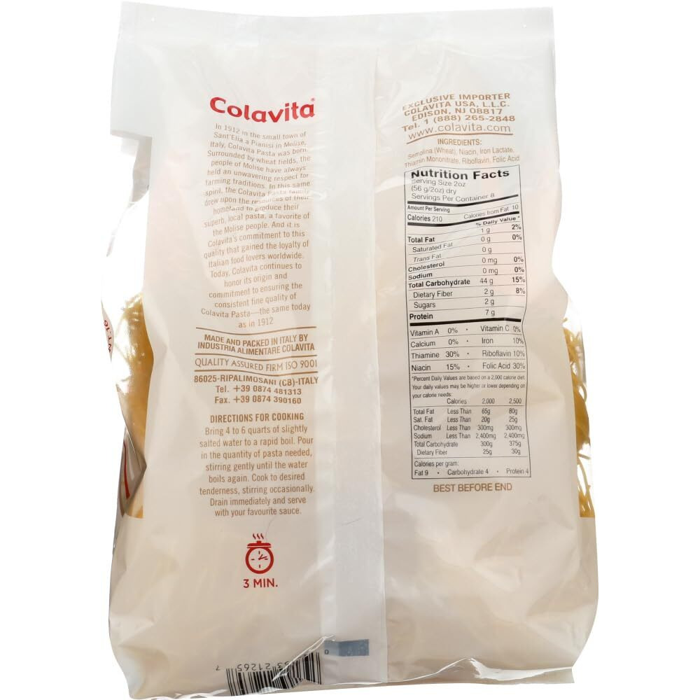 Colavita Pasta Nest Angel Hair 16 Oz (Pack Of 2)
