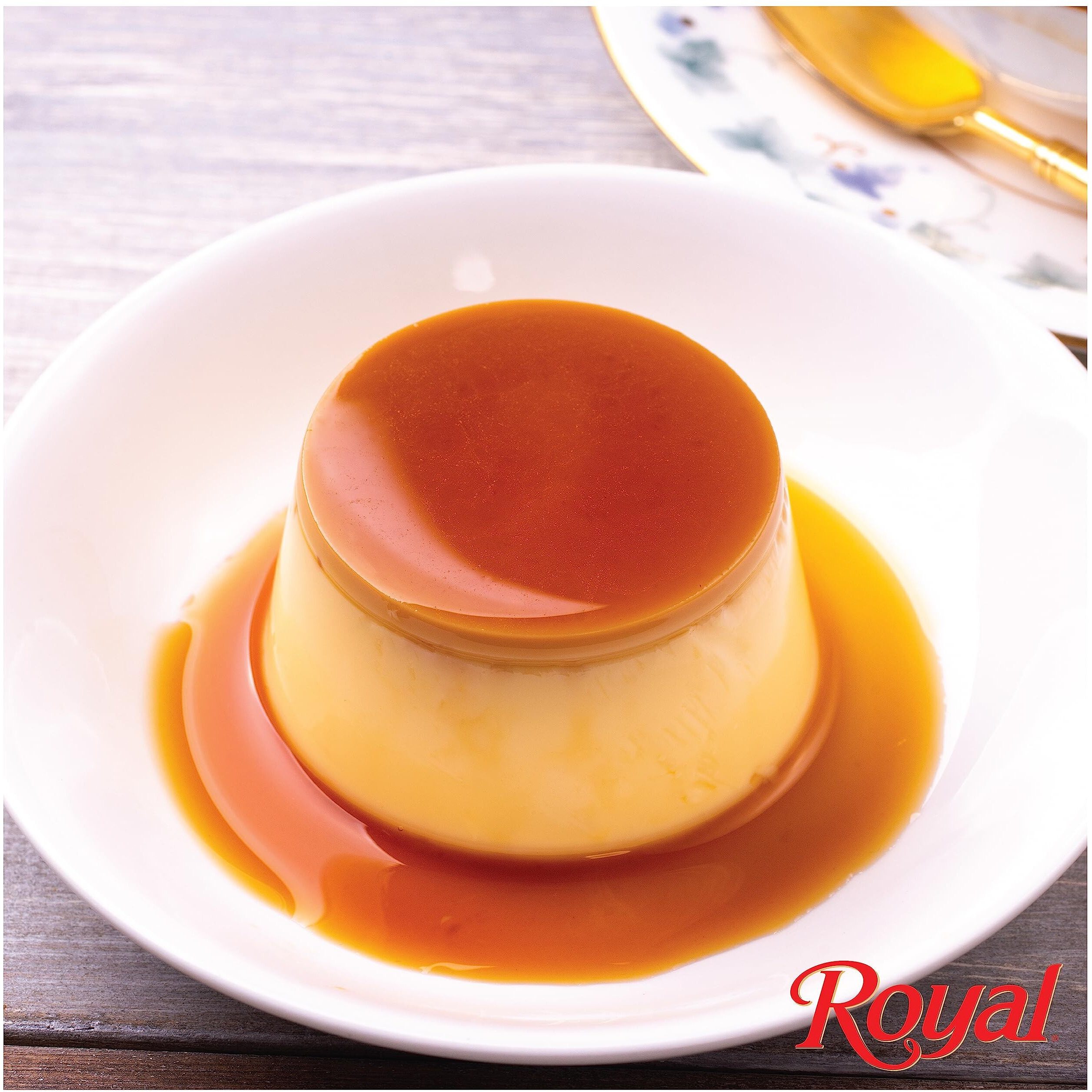 Royal Bilingual Flan Dessert Mix, Family Size, Fat Free 3.81 Ounce (Pack Of 12)