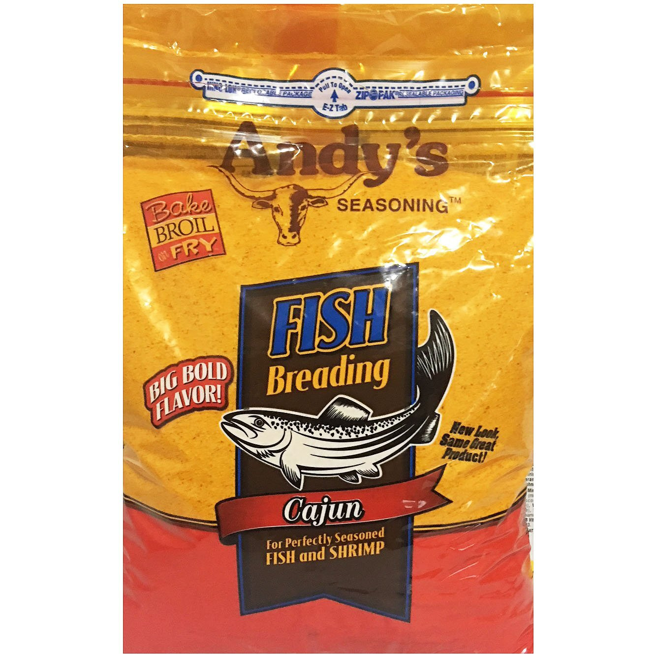 Andy's Seasoning Fish Breading Cajun 5 Lbs
